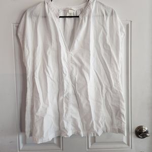 H&M White Sleeveless Blouse